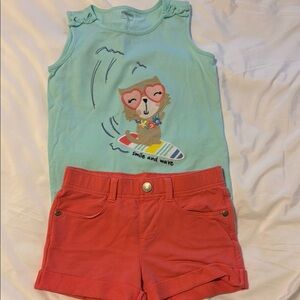 Kids Sleeveless Owl Top - Aqua by Gymboree